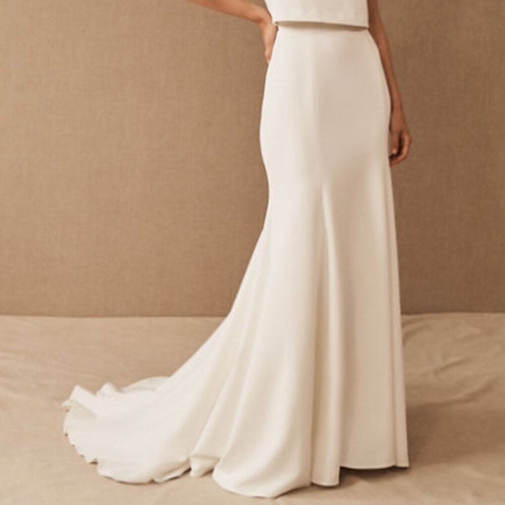 Jenny Yoo Oda Ivory Fit and Flare Bridal Skirt NWT